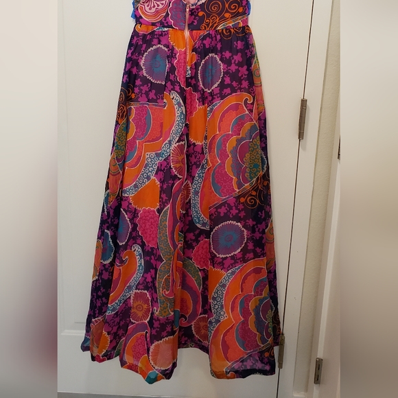 Vintage Dress psychedelic 1960s 1970s Small - Picture 5 of 5